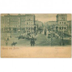 carte postale ancienne BERLIN. Hallesches Thor vers 1900