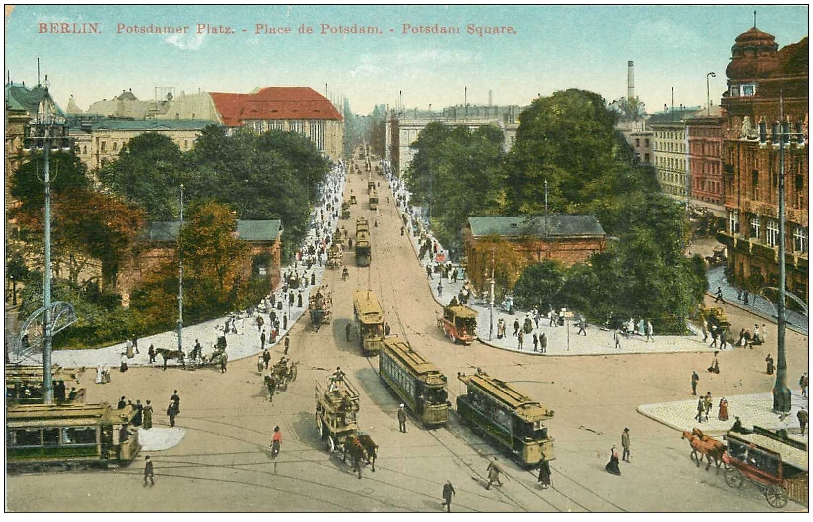 carte postale ancienne BERLIN. Possdamer Platz 1925