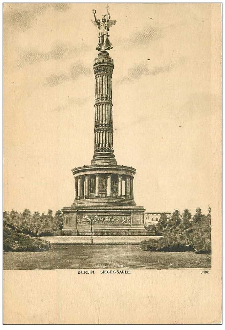 carte postale ancienne BERLIN. Siegessäule vers 1900