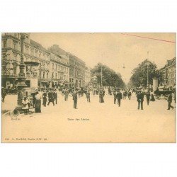 carte postale ancienne BERLIN. Unter den Linden vers 1900