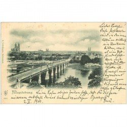 Carte Pionnière Allemagne 1900 MAGDEBURG