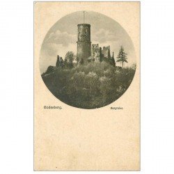 carte postale ancienne DEUTSCH ALLEMAGNE. Godesberg Burgruine 1923