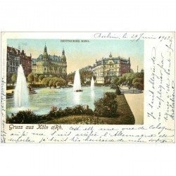 carte postale ancienne DEUTSCH ALLEMAGNE. Gruss aus Köln 1903