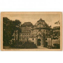 carte postale ancienne DEUTSCH ALLEMAGNE. Wiesbaden Theater 1914