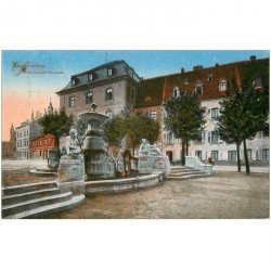 carte postale ancienne DEUTSCH ALLEMAGNE. Zweibrücken Wittelsbach Brunnen 1919