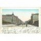 carte postale ancienne DEUTSCHES ALLEMAGNE. Karlsruhe Kriegstrasse Bahnhof 1902 plissures...