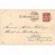 carte postale ancienne DEUTSCHES ALLEMAGNE. Karlsruhe Parkthor 1902. Pli coin droit