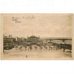 carte postale ancienne DEUTSCHES ALLEMAGNE. Mainz Stadthalle 1918