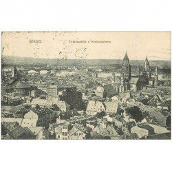 carte postale ancienne DEUTSCHES ALLEMAGNE. Mainz Totalansicht Stephansturm 1922