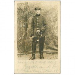 carte postale ancienne FOTOKAART LEIPZIG 1915. Soldat en uniforme