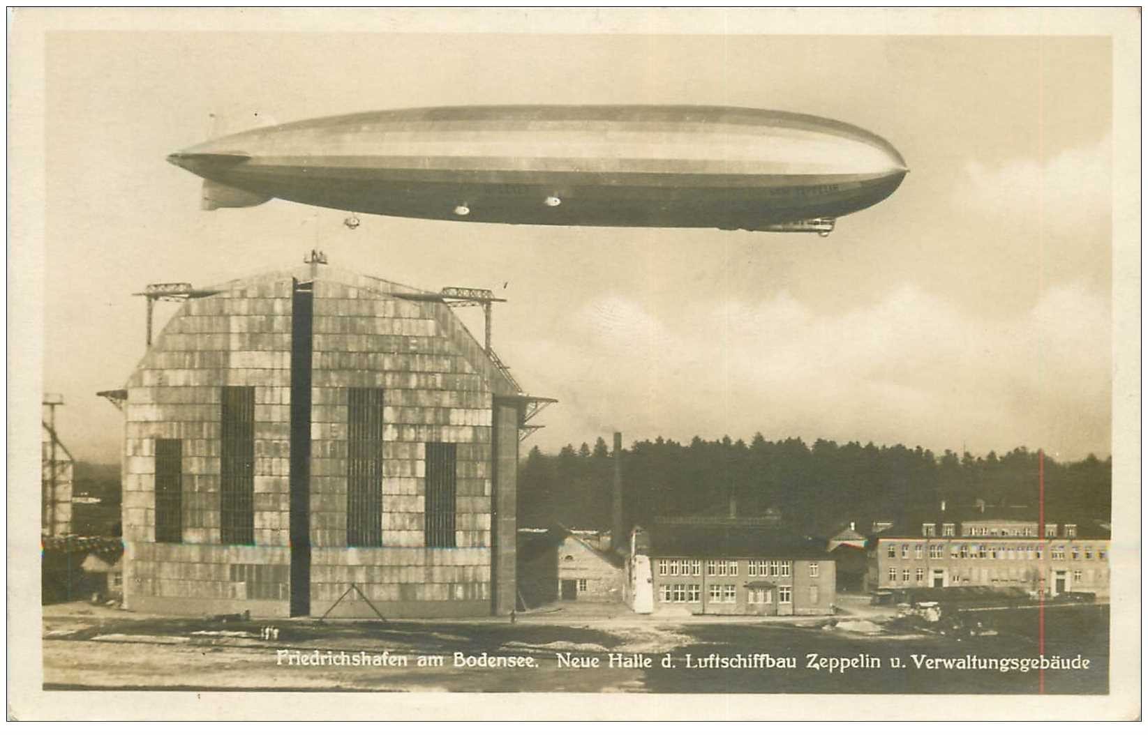 Frieedrichshafen am Bodensee. Neue Halle Luftshiffbau ZEPPELIN Verwaltungsgebäude 1930.