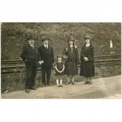 KOBLENZ. Photographe Bubenheim Florinsmarkt Carte Photo près des rails du Chemin de Fer.