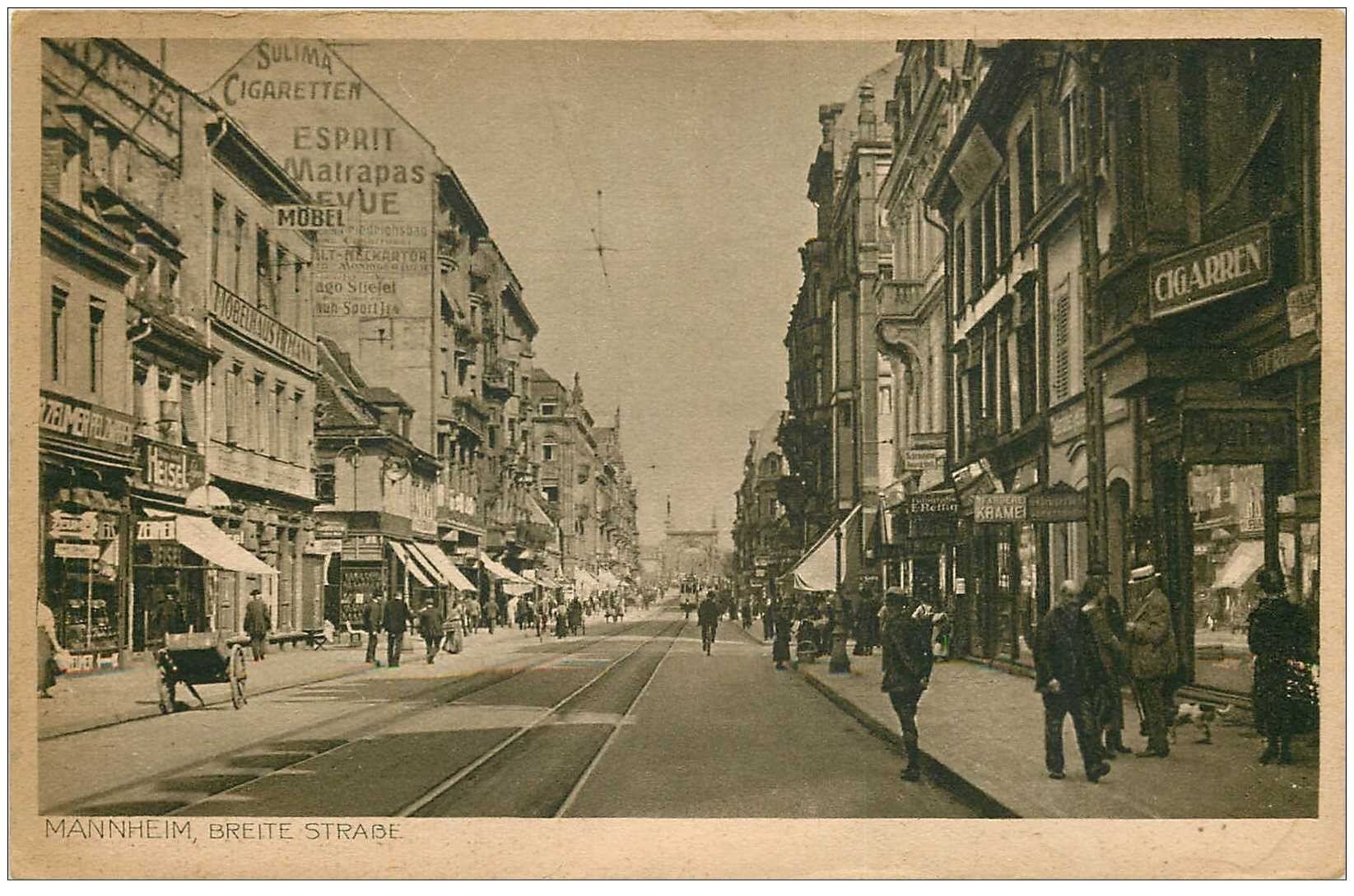 MANNHEIM. Breite Strasse 1922