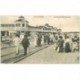 carte postale ancienne SWINEMÜNDE. Strand mit Familienbad 1918