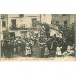 carte postale ancienne VALLS D'ANDORRA. Une Fête Villageoise à Andorre 1909