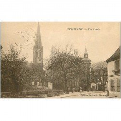 carte postale ancienne AUTRICHE OSTERREICH. Neustadt Rue Louis 1924