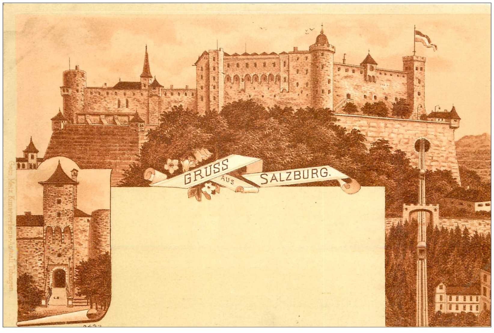 GRUSS aus SALZBURG vers 1900