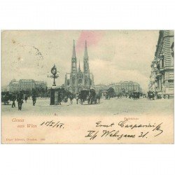 AUTRICHE Gruss aus WIEN. Votivkirche 1899