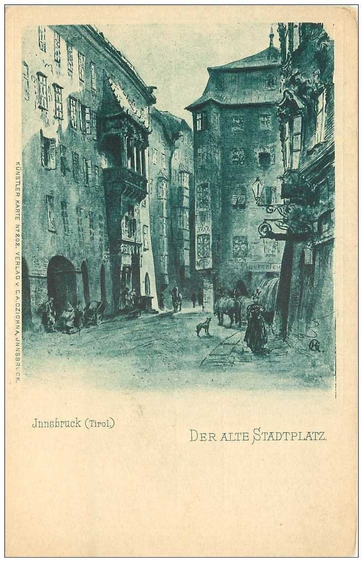 INNSBRUCK. Der Alte Stadtplatz vers 1900