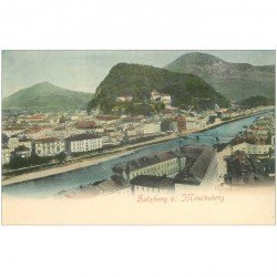 carte postale ancienne OSTERREICH AUTRICHE. Salzburg von Mönchsberg vers 1900