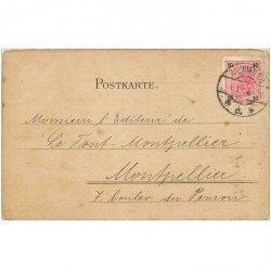 carte postale ancienne WIEN VIENNE. Carte correspondance pour Montpellier 1905