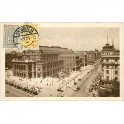 carte postale ancienne WIEN VIENNE. Staatsoper mit Kärntnerstrasse 1924