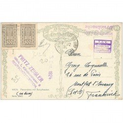 WIEN. Panorama mit Burgtheater. Fritz Zeisler Wion Kärntnerstrasse Deutschösterreich 1924.