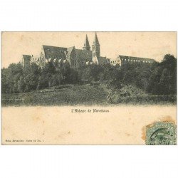 carte postale ancienne ABBAYE DE MAREDSOUS. Timbrée 1918 mais carte vierge