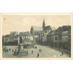 carte postale ancienne ALOST. Grand Place