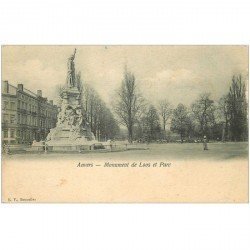 carte postale ancienne ANVERS. Monument de Loos et Parc