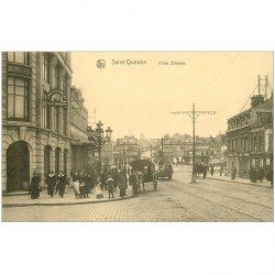 carte postale ancienne Belgique. SAINT QUENTIN. D'Isle Strasse