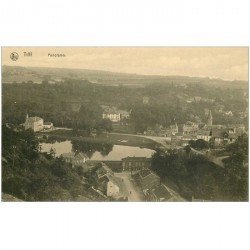 carte postale ancienne Belgique. TILFF. Panorama Eglise et Chteau