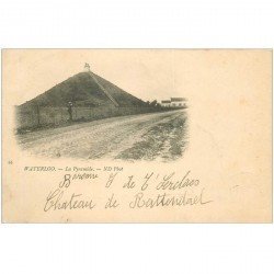 carte postale ancienne Belgique. WATERLOO la Pyramide 1902