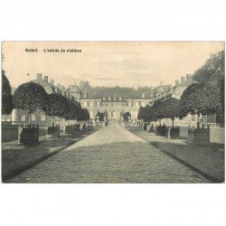 carte postale ancienne BELOEIL. Entrée du Chteau 1914