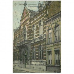 carte postale ancienne BERCHEM. Maison Comunale 1933