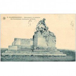 carte postale ancienne BLANKENBERGHE. Monument Combattants morts pour la Patrie 1925