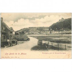 carte postale ancienne BOUVIGNES. Pris de Devant Bouvignes vers 1900