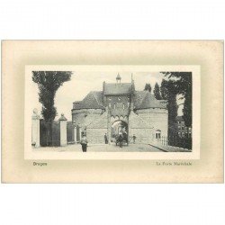 carte postale ancienne BRUGGE BRUGES. La Porte Maréchale