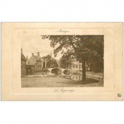 carte postale ancienne BRUGGE BRUGES. Le Béguinage édition Nels