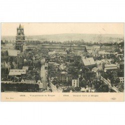 carte postale ancienne BRUGGE BRUGES. Vuer générale 1914