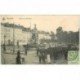 carte postale ancienne BRUXELLES. Fontaine de Bouckéré l 1911 pour Tonkin attelages Fiacres