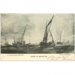 carte postale ancienne BRUXELLES. Musée vue du Zuyderzee par Van de Velde 1901