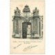 carte postale ancienne BRUXELLES. Porte Ecole Militaire Artillerie duGénie Rue Gambetta 1904