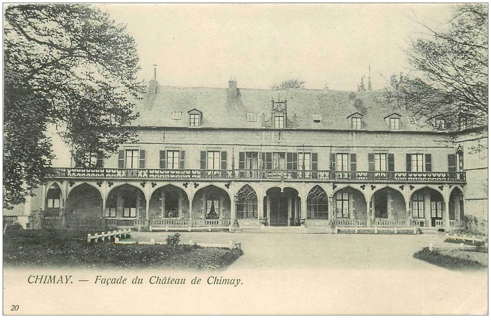 carte postale ancienne CHIMAY. Chteau de Chimay