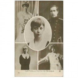 carte postale ancienne FAMILLE ROYALE BELGE. 1915