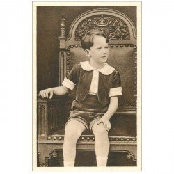 carte postale ancienne FAMILLE ROYALE BELGE. Le Prince Baudouin
