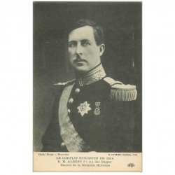 carte postale ancienne FAMILLE ROYALE BELGE. Roi Albert I° décoré Médaille Militaire