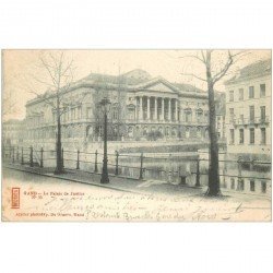 carte postale ancienne GAND GENT. Palais de Justice 1902