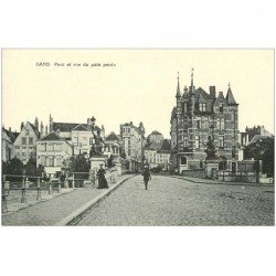 carte postale ancienne GAND GENT. Pont et Rue du Pain perdu