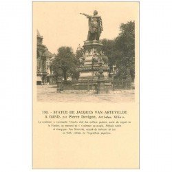 carte postale ancienne GAND GENT. Statue Jacques van Artevelde